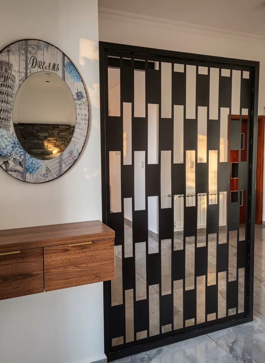 Panel decorativo divisor de corte láser